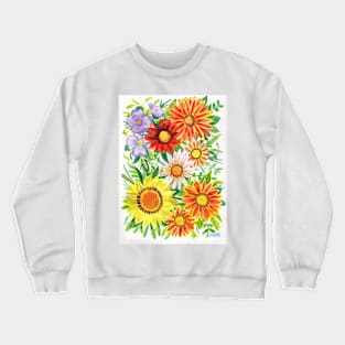 A Burst of Flowers Crewneck Sweatshirt